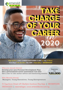 TAKE CHARGE OF YOUR CAREER IN 2020